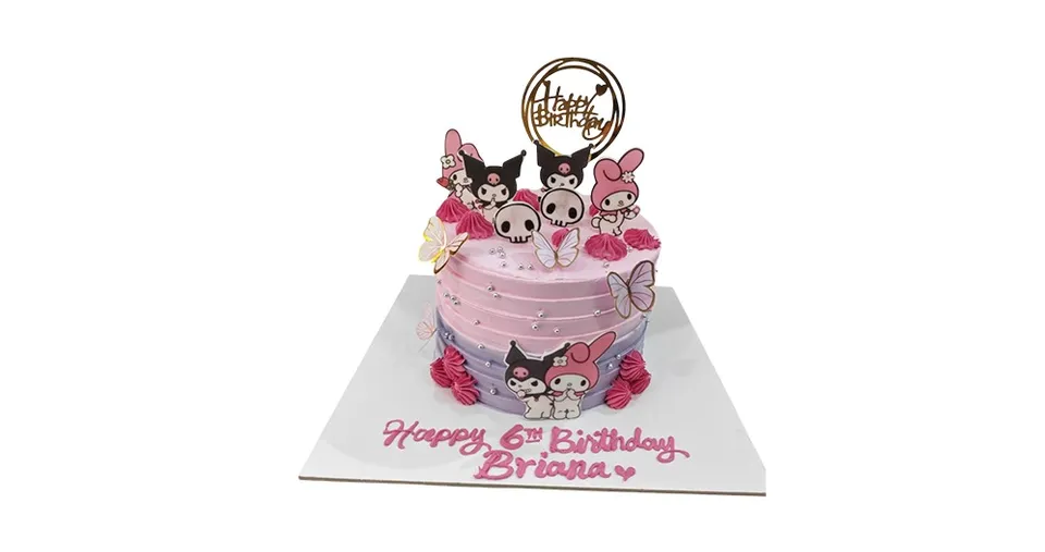 كيك أطفال 6 إنش بـ 3 طبقات مثالية لأعياد الميلاد والمناسبات الخاصة 🎂