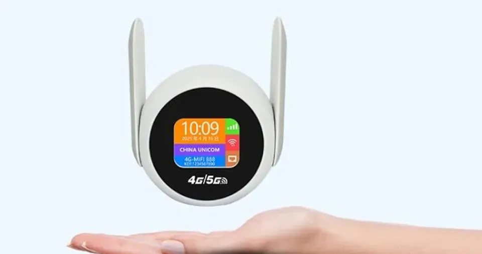 راوتر CPE Q50 لاسلكي 4G/5G LTE بتقنية WiFi 6 مع شريحة نانو SIM و هوائيين ومنفذ LAN